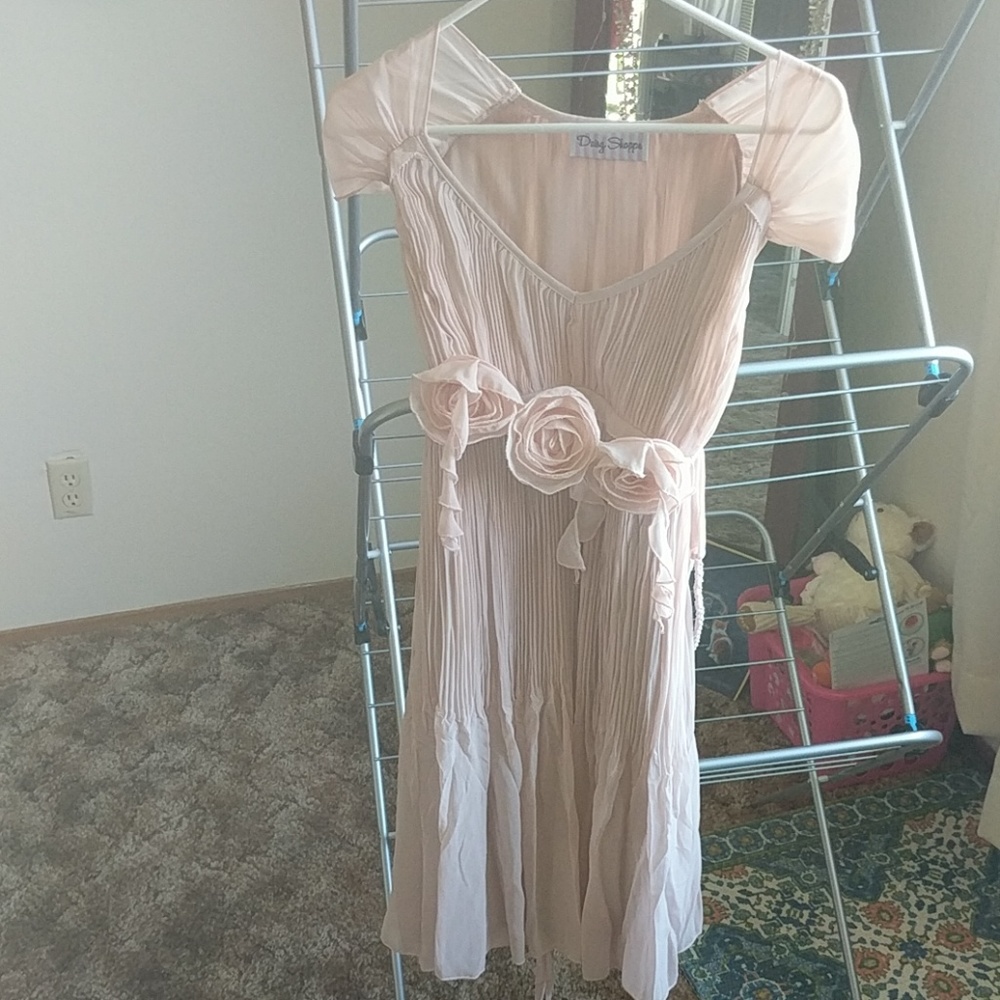 Light creamy pink dress